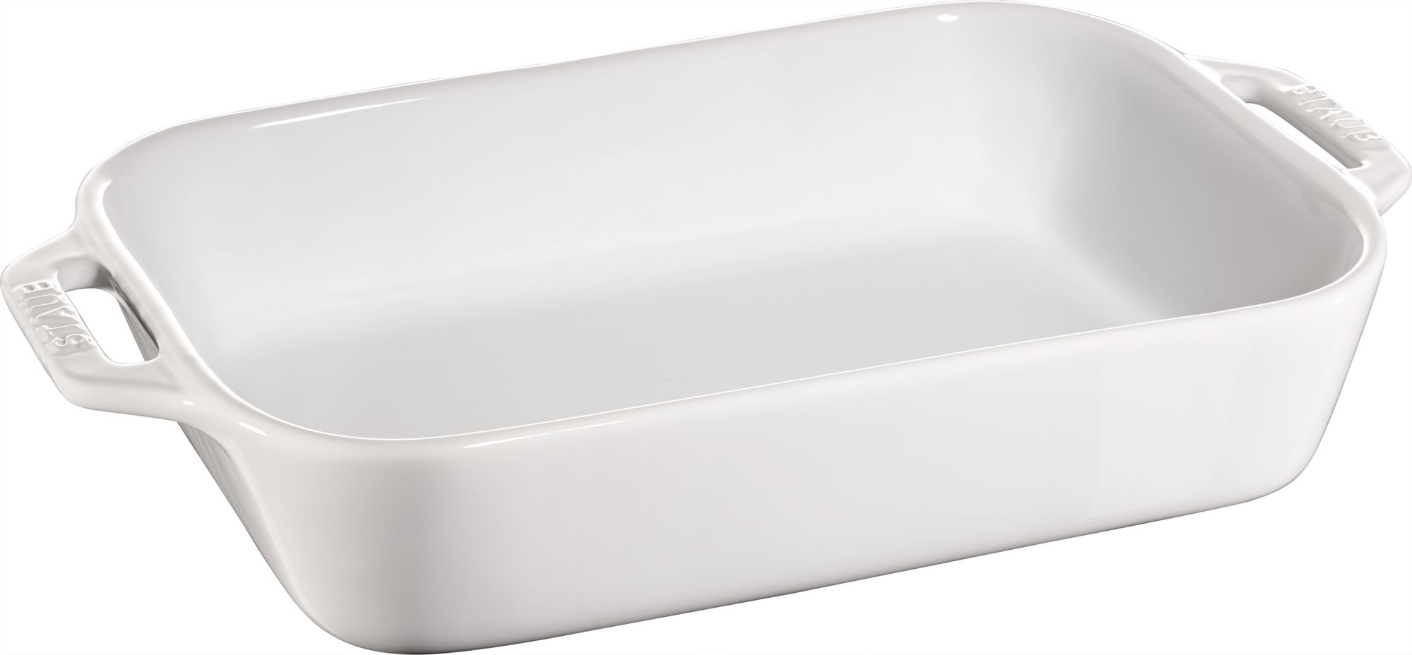 Staub Ceramic Gratin Rectangular 27 x 20cm White